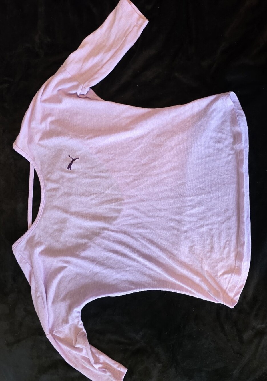 PUMA Women's Light Purple Short Sleeve Tee Sz S